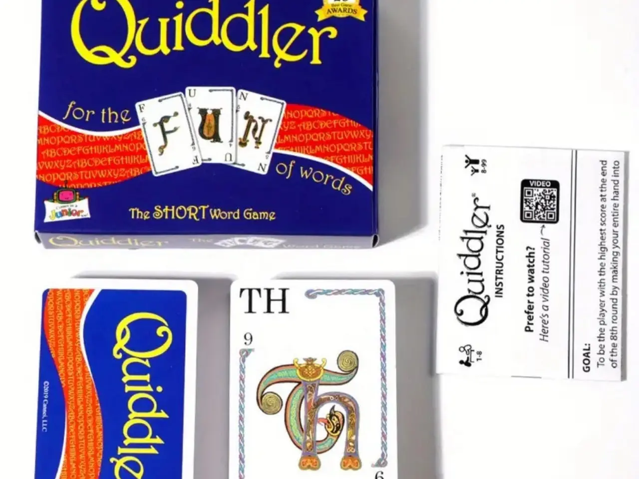 Billede 1 - Quiddler kortspil - familiespil med ord