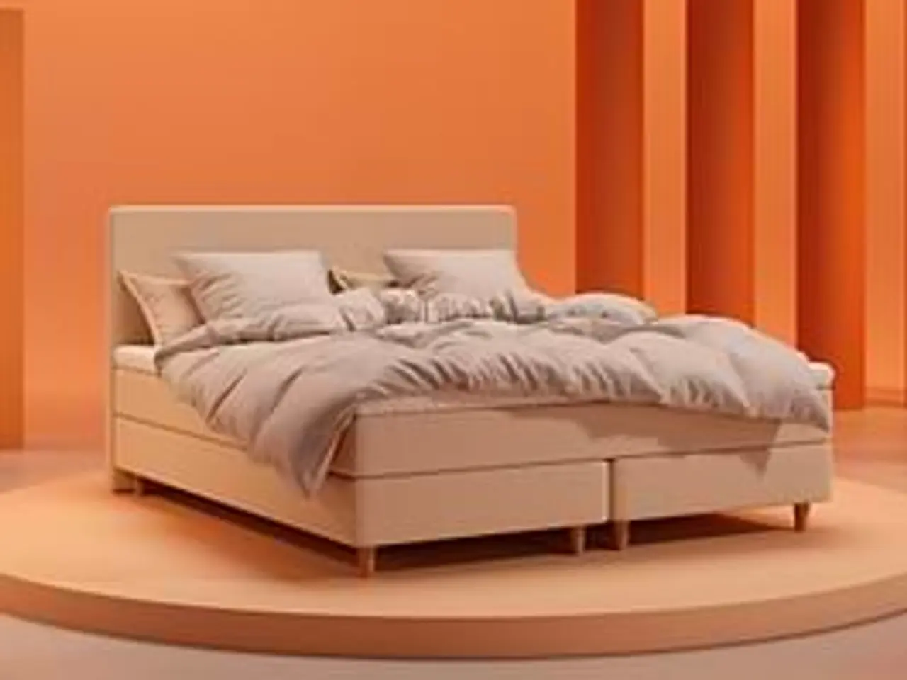 Billede 1 - Bedre Nætter dobbeltseng med gavl – 180 × 200 cm
