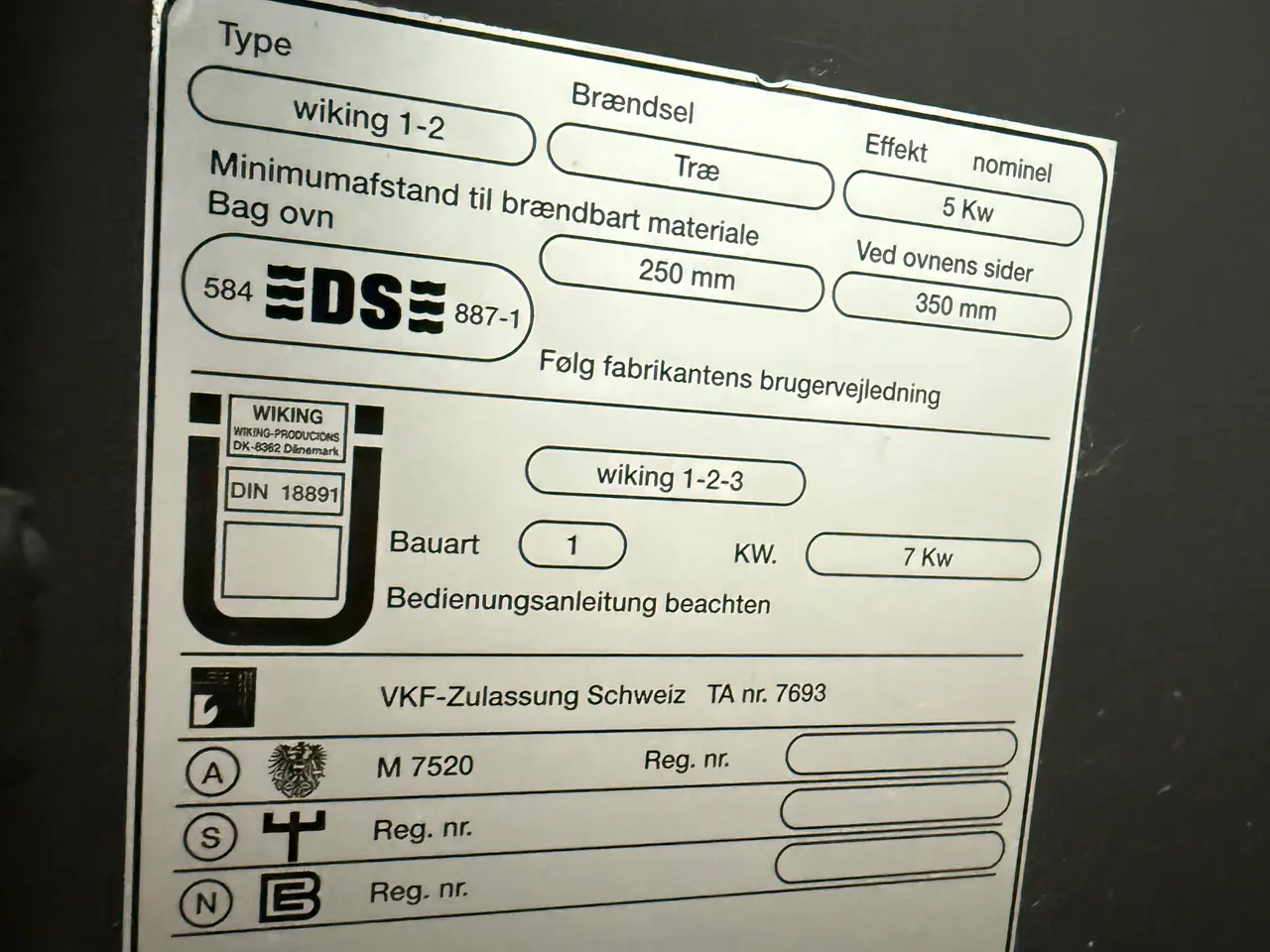 Billede 3 - Wiking brændeovn