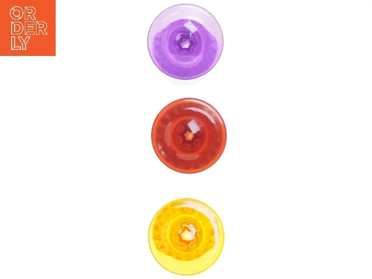 Billede 2 - Farvede champagneglas, sæt af 3 (str. 20,5 cm)