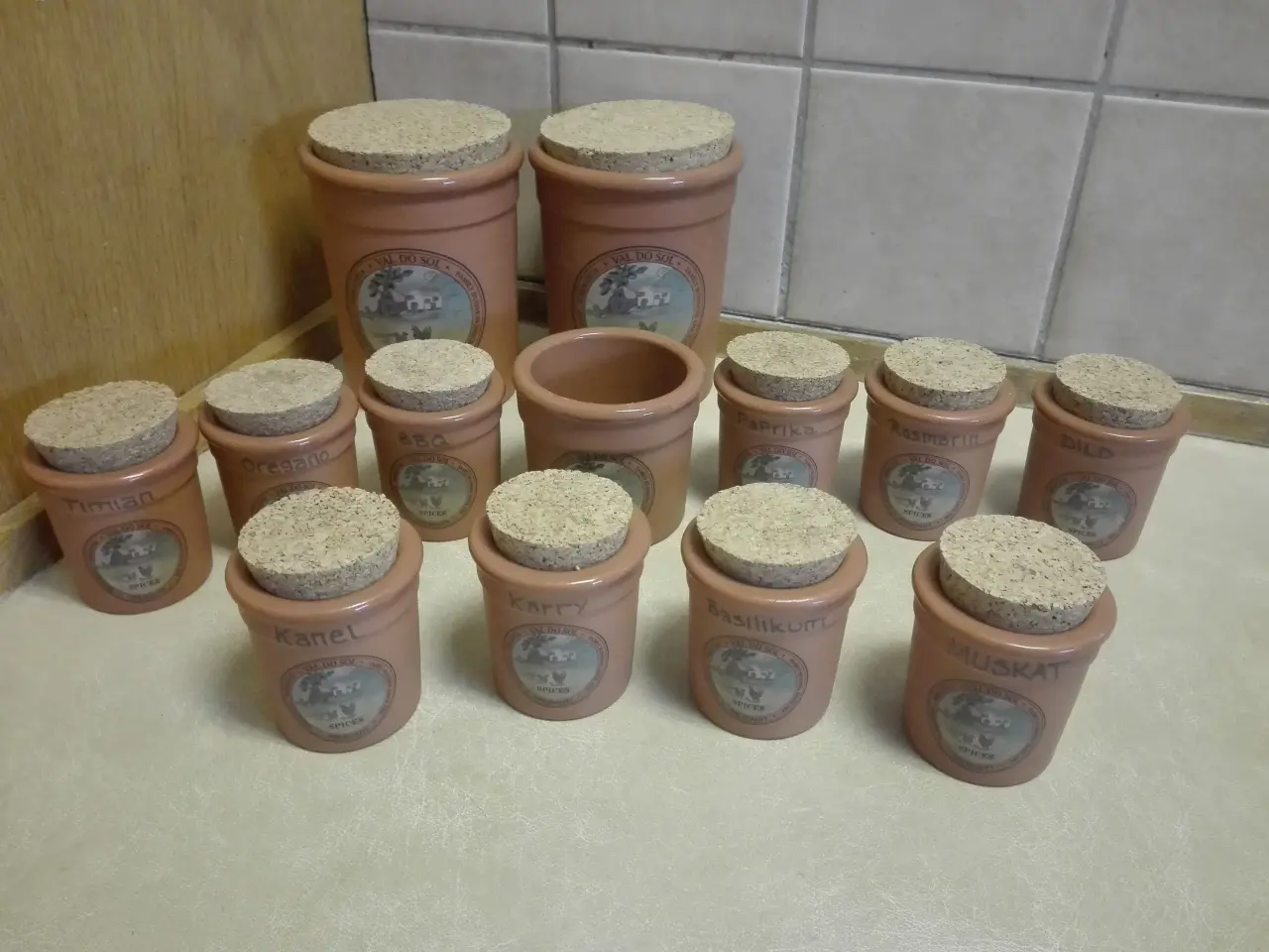 Billede 1 - Krydderikrukker - Val Do Sol -terracotta
