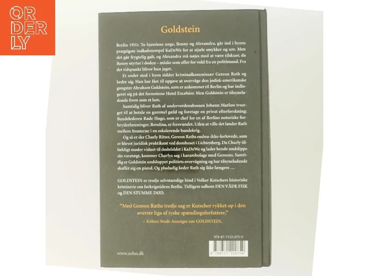 Billede 3 - Goldstein : Gereon Raths tredje sag : kriminalroman af Volker Kutscher (Bog)
