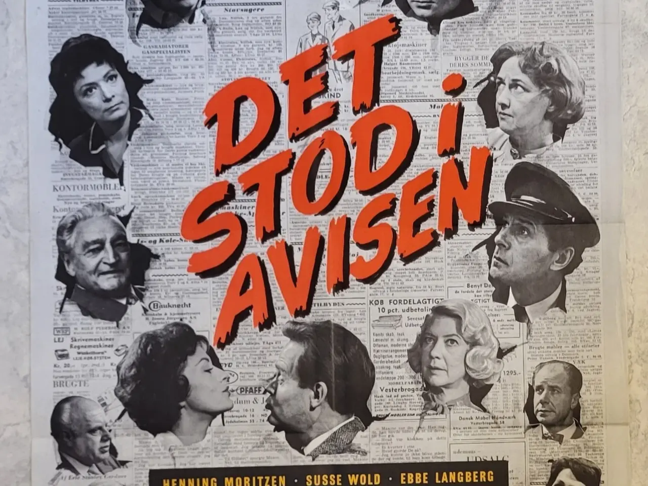 Billede 1 - Original filmplakat - Det stod i avisen