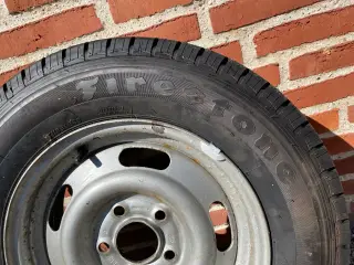 NY PRIS Firestone 185/75R14C m. nyt dæk med fælg