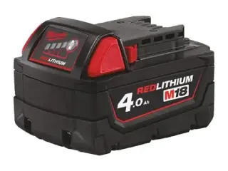 Milwaukee Batterier 4,0 ah 18v brugt 2 gange kun