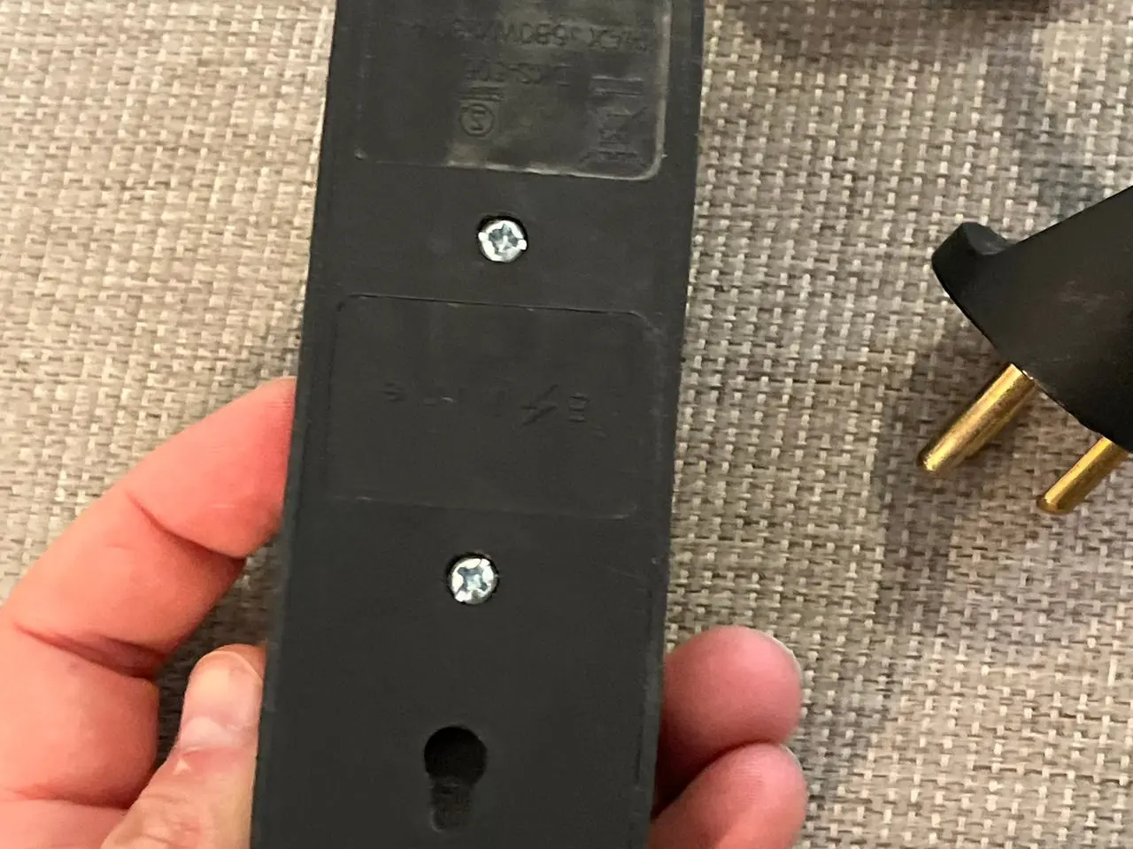 Billede 3 - Sort 3-vejs forlængerledning adapter