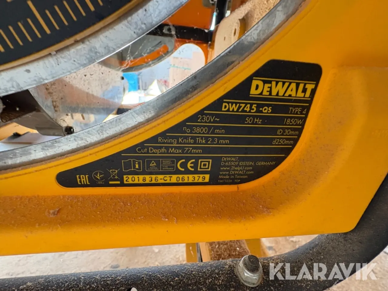 Billede 11 - Bordsav Dewalt DW745-QS på stativ
