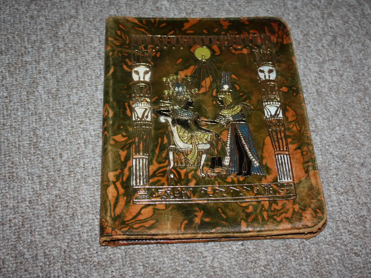 Billede 1 - Egyptisk leather mappe 29 cm x 23 cm