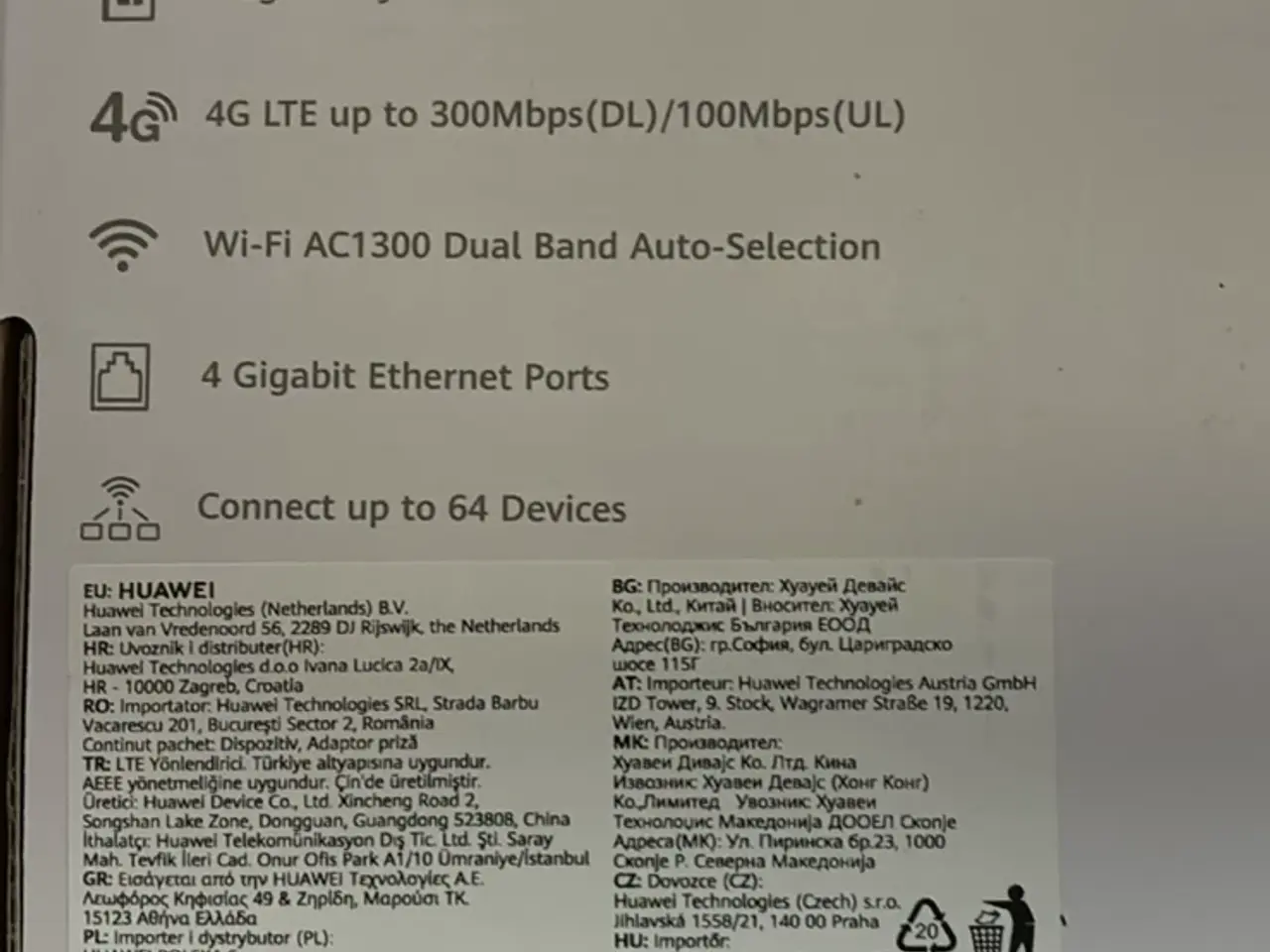 Billede 5 - Huawei 4G CPE 3 router hvid