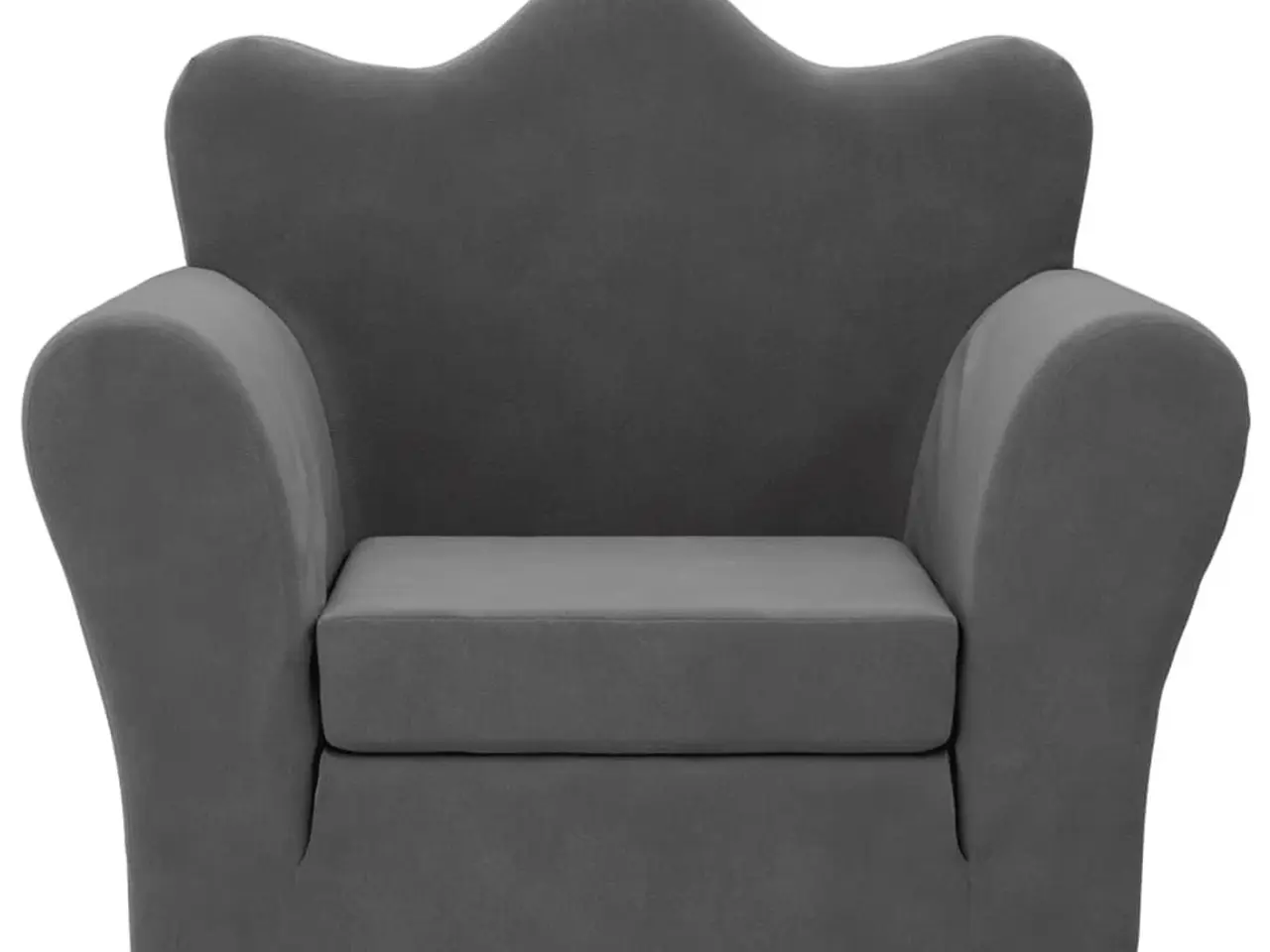 Billede 3 - Sovesofa til børn blødt plys antracitgrå