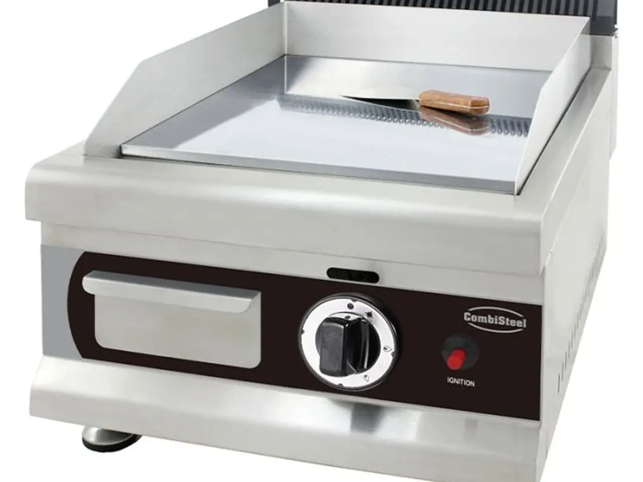 Billede 1 - Stegeplade til gas krom glat B400 x D575 x H365 mm