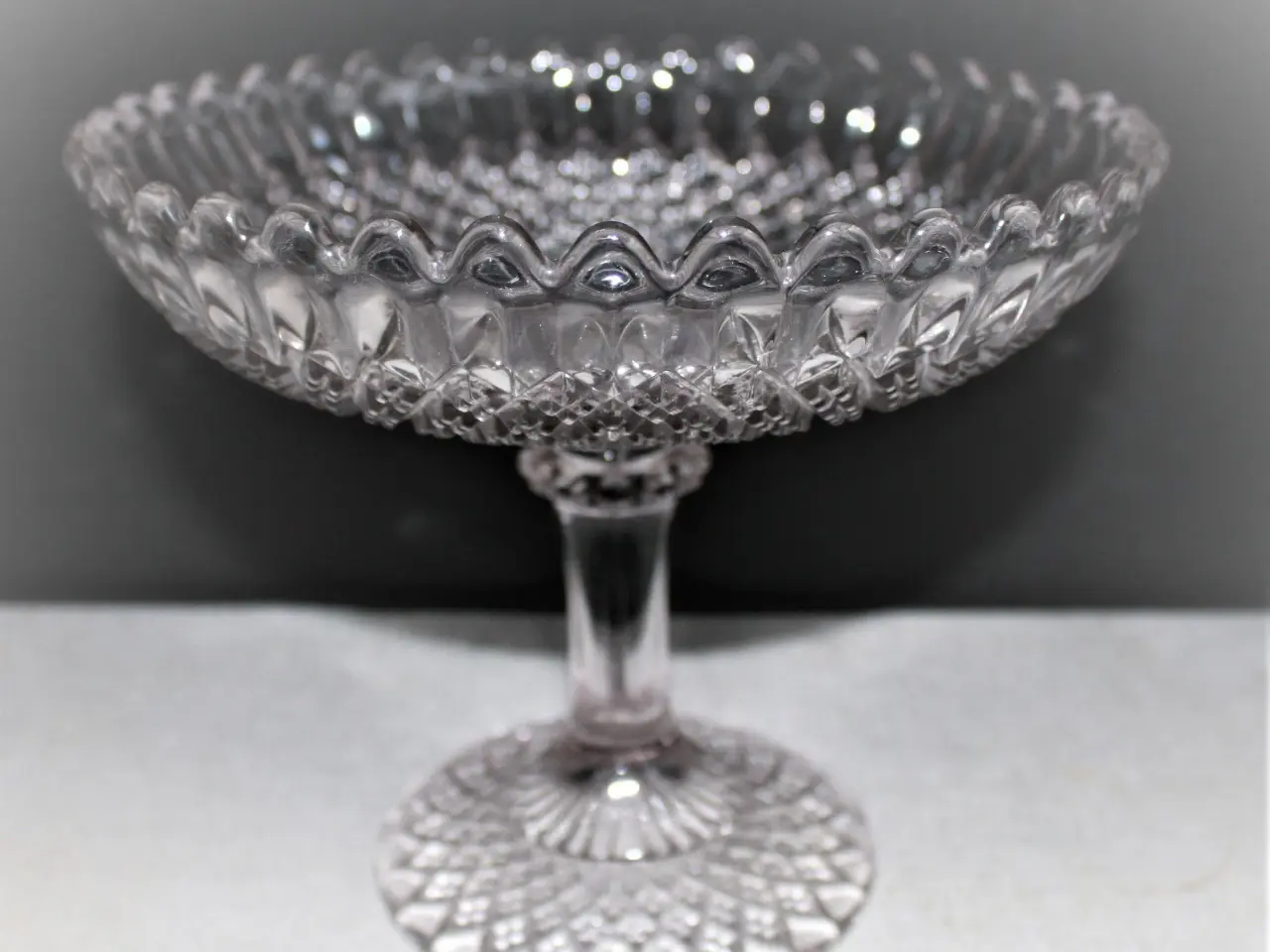 Billede 5 - Opsats af klart presset glas