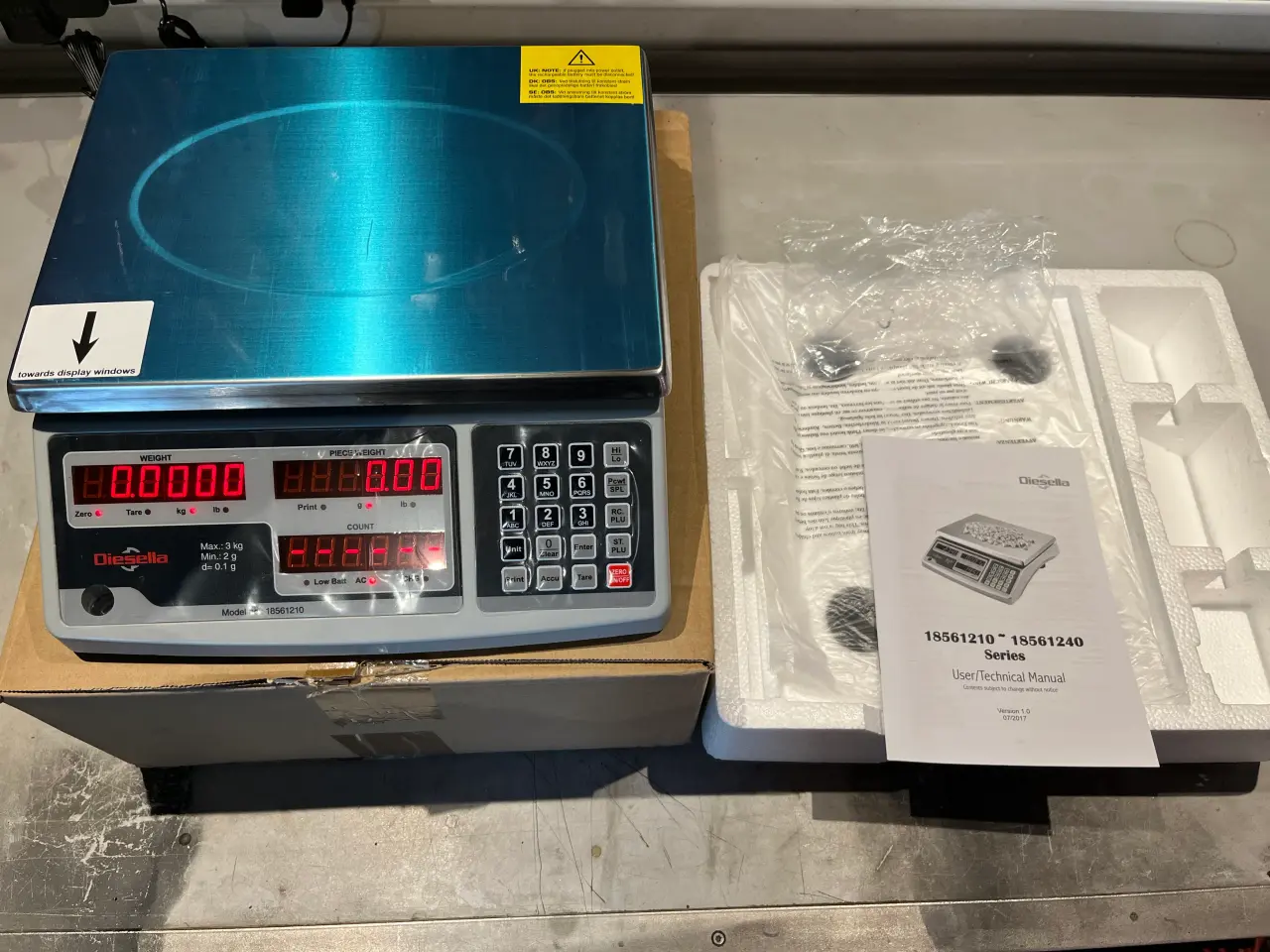 Billede 1 - Tællevægt 3 kg.