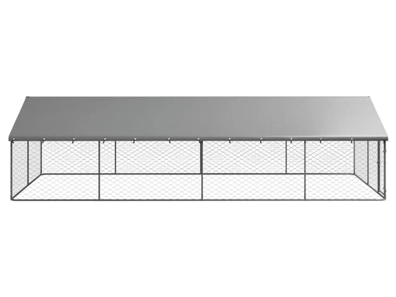 Billede 3 - Udendørs hundebur med tag - 600 x 300 x 150 cm