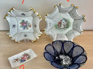 Vintage/antikke genstande af porcelæn sælges