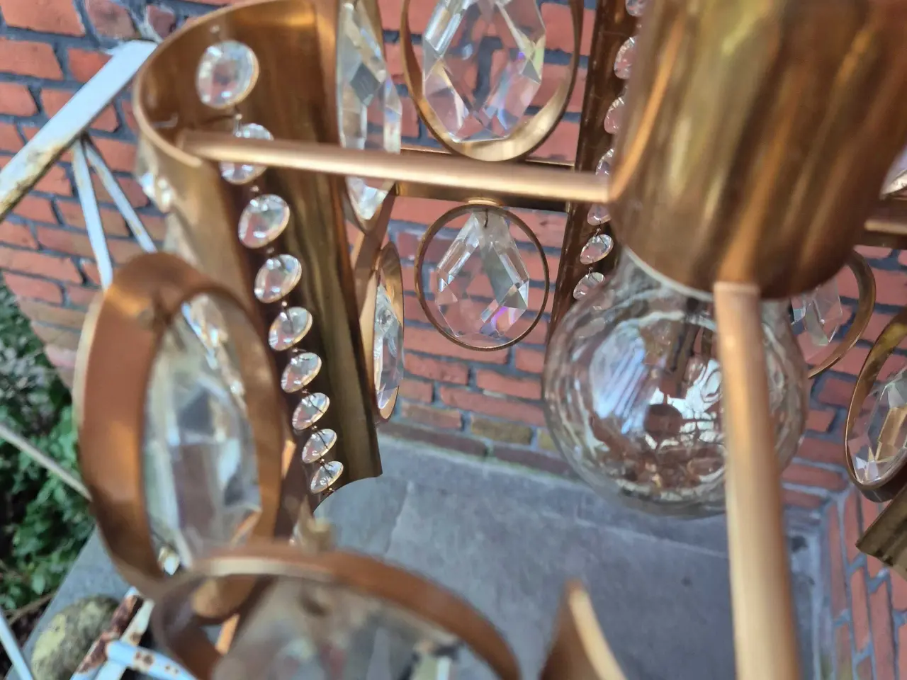 Billede 5 - Fin retropendel med prismer i klart glas