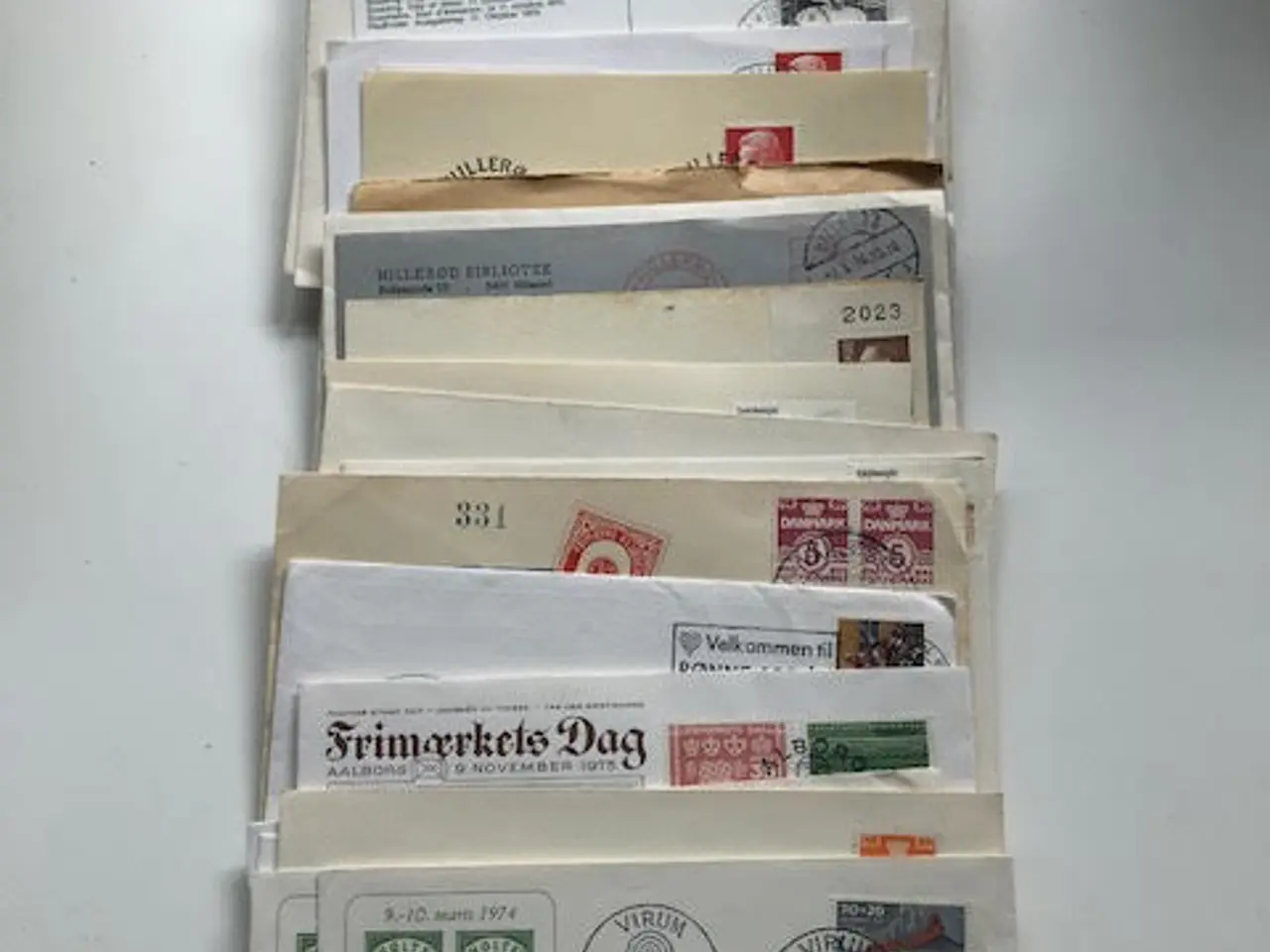 Billede 1 - 100 danske udstillingskort og -kuverter