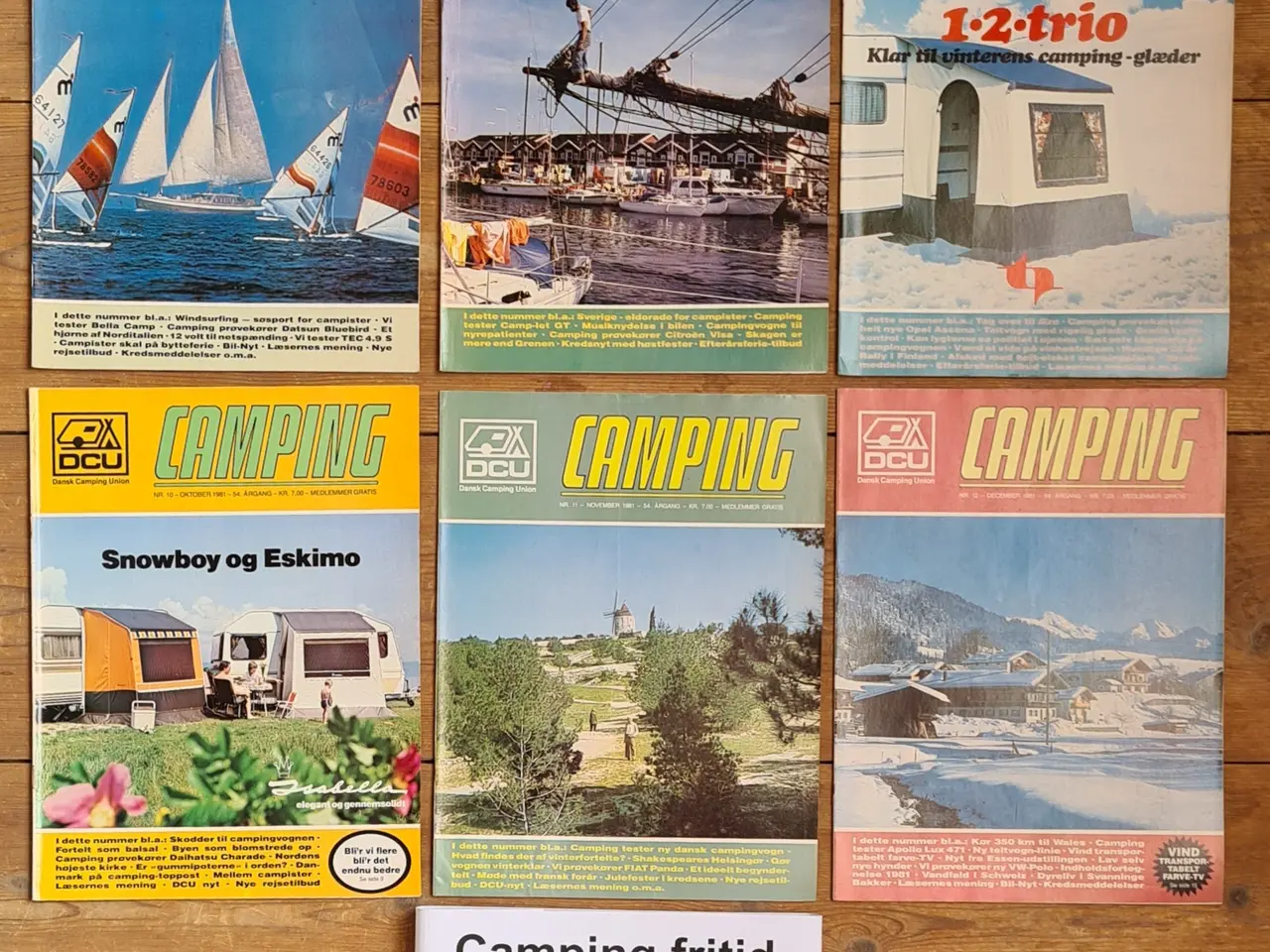 Billede 2 - Camping Fritid 1981 sæt med 12 blade