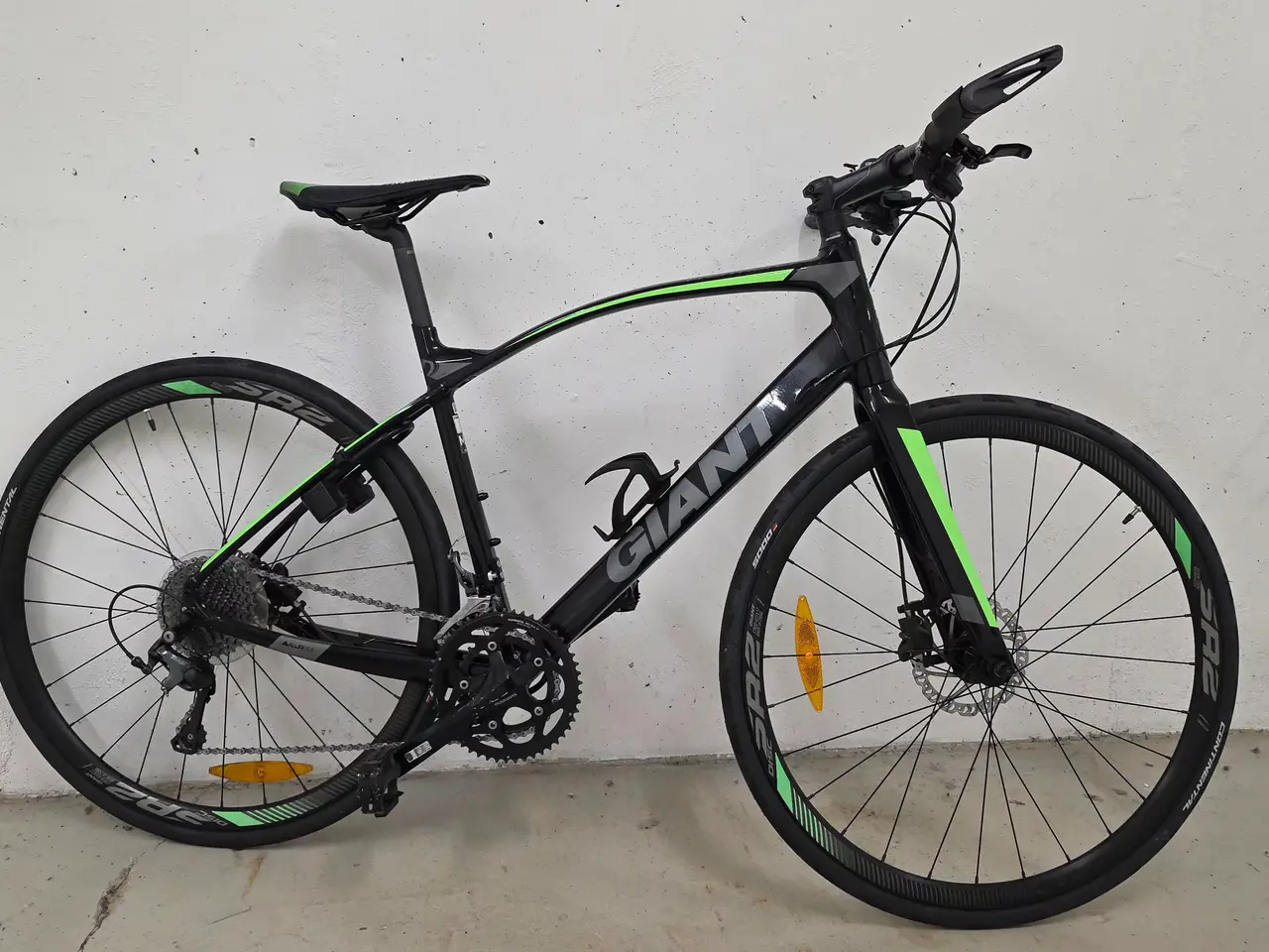 Billede 2 - Fed racercykel i sort/lysgrøn.