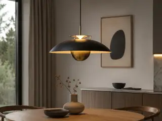 Halo Design stepp  pendel ø46cm sort -messing(ubrugt)