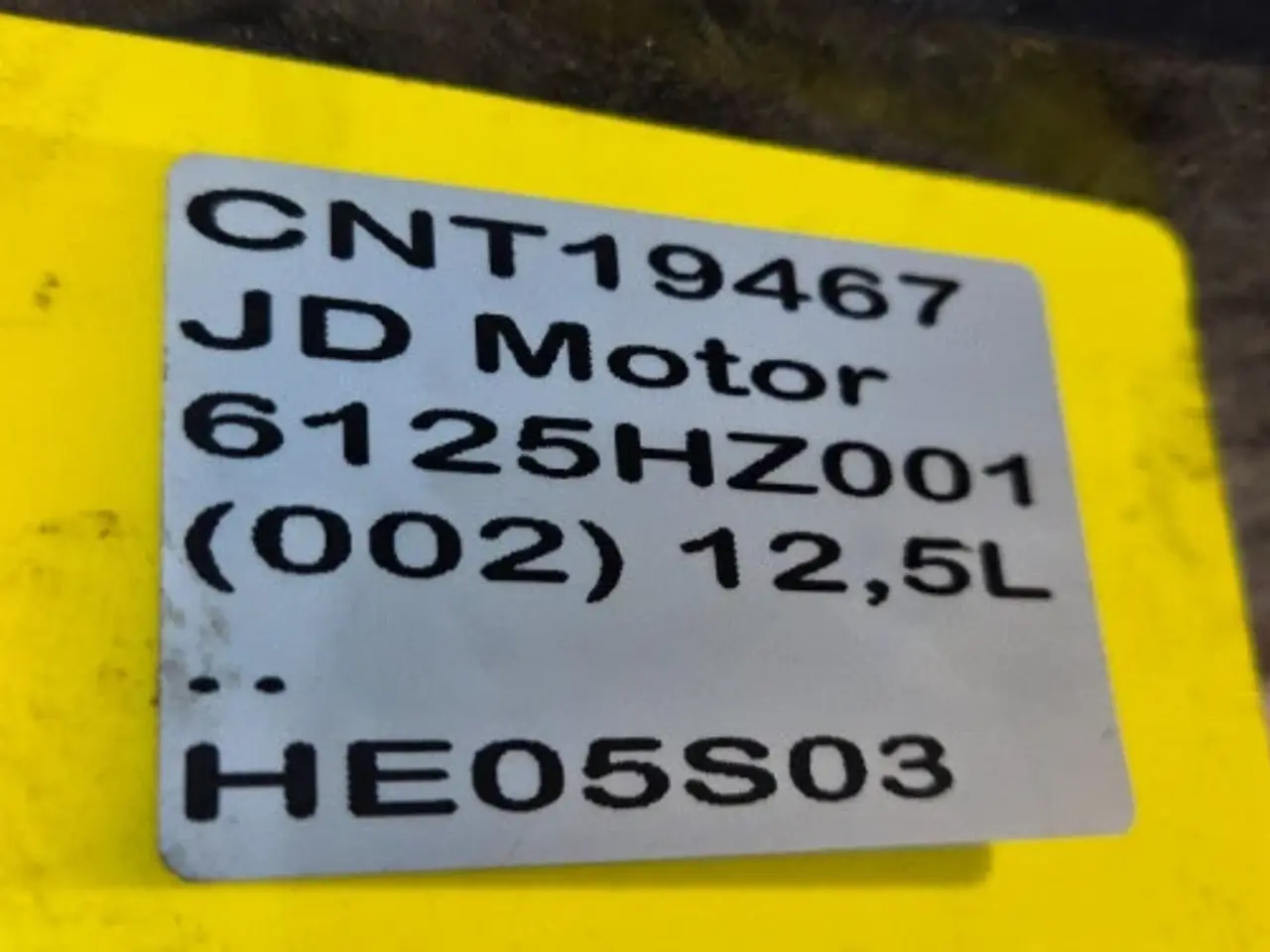 Billede 12 - John Deere 6125HZ001 Plade R250658