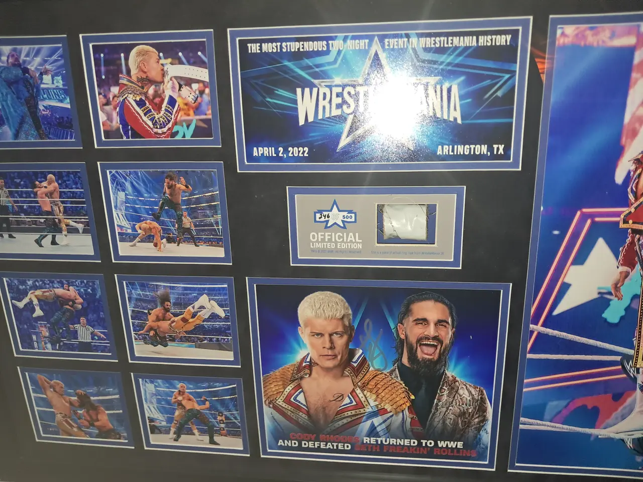 Billede 1 - Cody rhodes autograf  wrestlemania 38