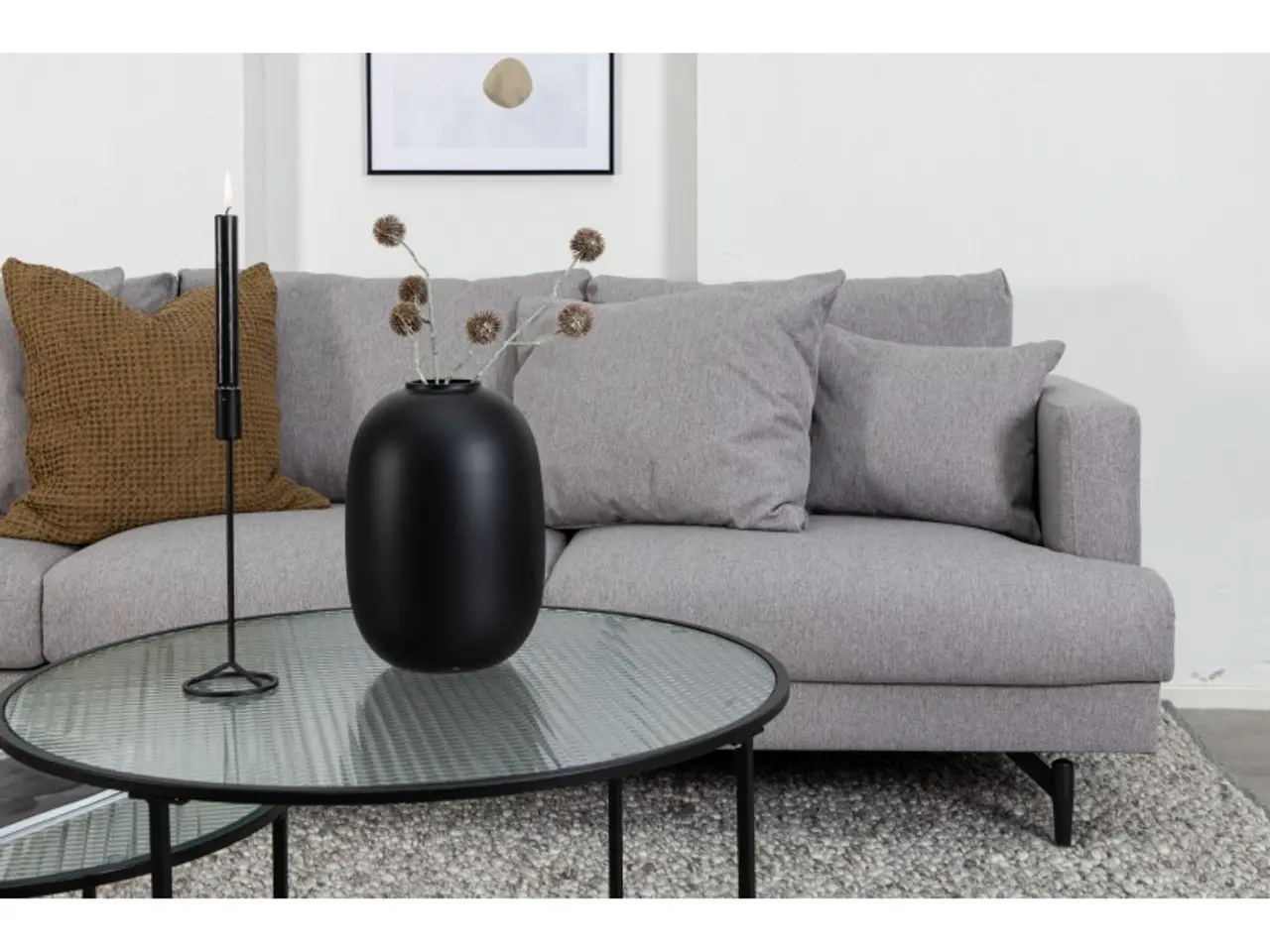 Billede 11 - Sofia 3 personers Sofa - Sort og Grå