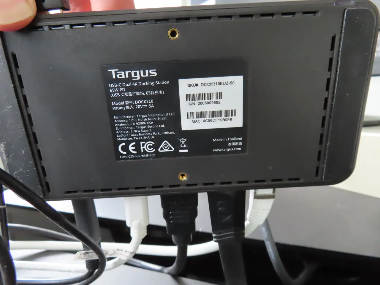 Billede 7 - 2 stk. Computerskræme PHILIPS 273V, tastatur, mus, dockingstation