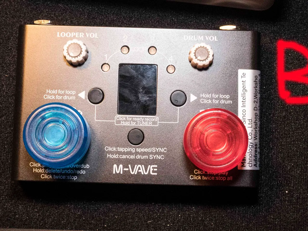 Billede 1 - Guitarpedal - Looper og Drum-maskine. M-Vave.