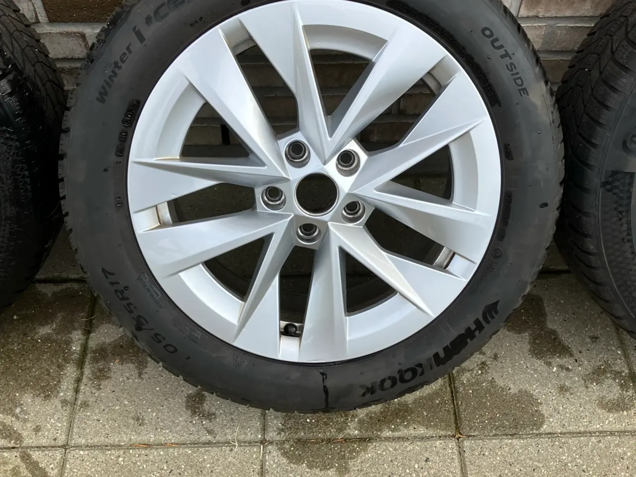 Billede 3 - Orginale Skoda Alufælge 5 x 112 m Vinterdæk 205/55