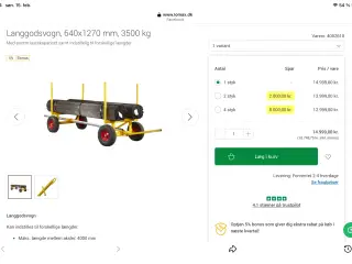 3500 kg Pladsvogn