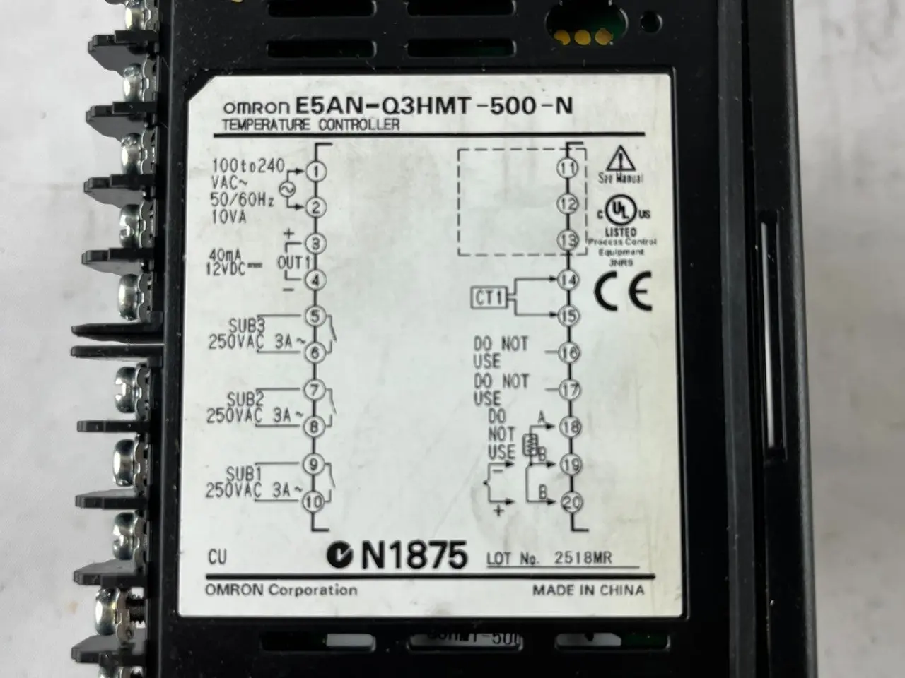 Billede 2 - Omron E5AN-Q3HMT-500-N Digital Temperature