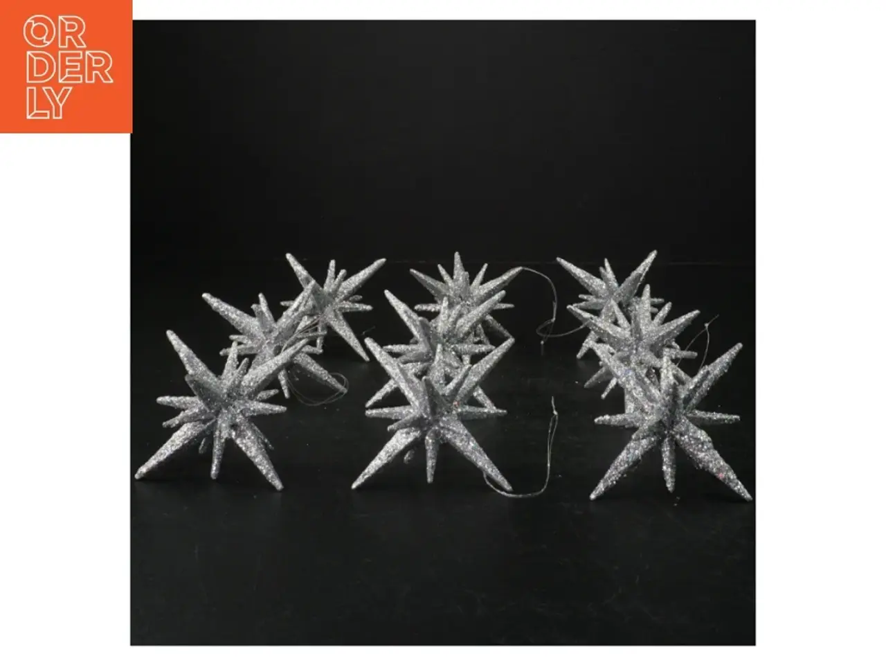Billede 1 - Glitrende snefnug dekorationer (str. 10 cm)