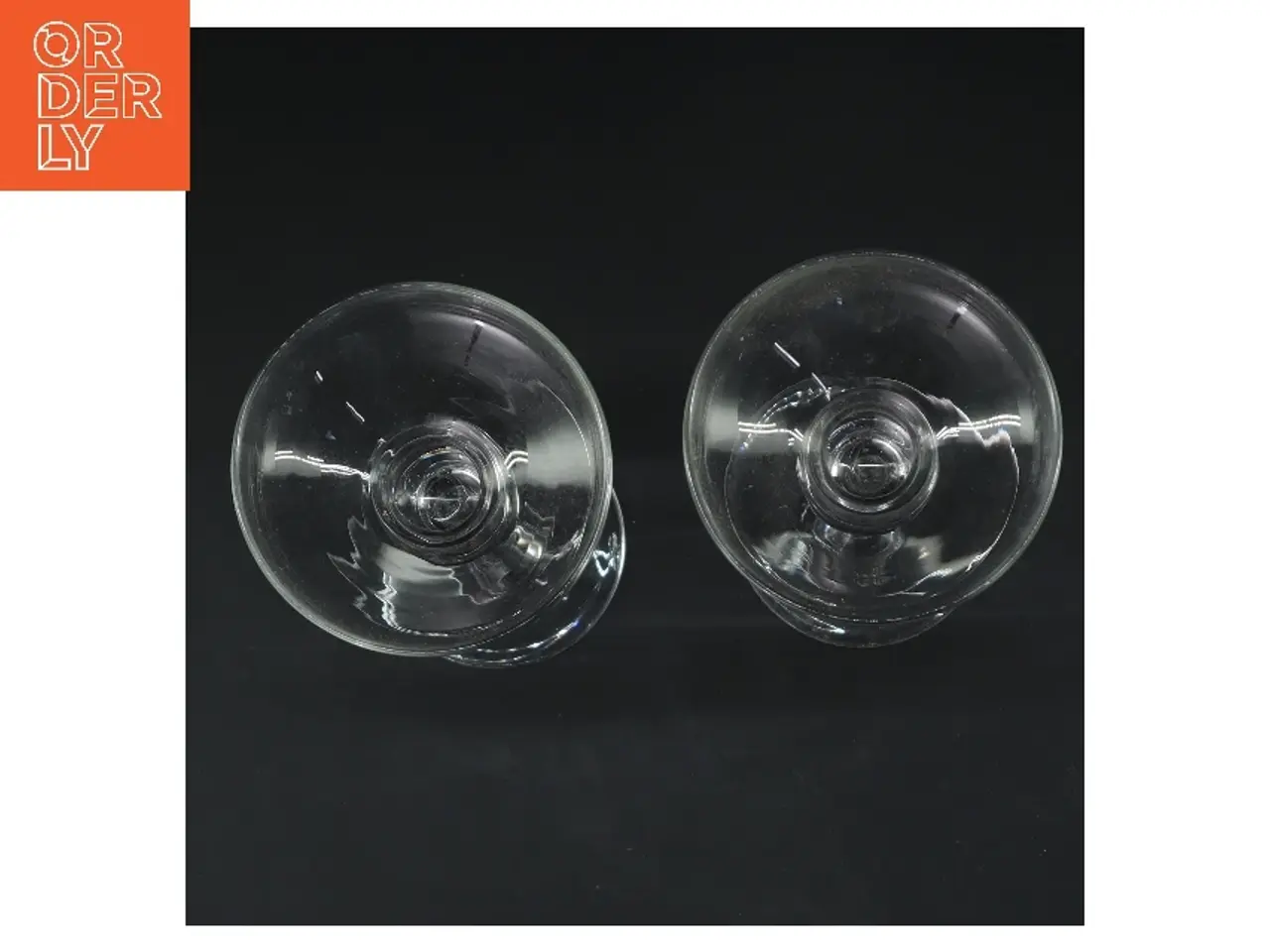 Billede 2 - Glas lysestager (str. Ø 9 cm højde 18 cm)