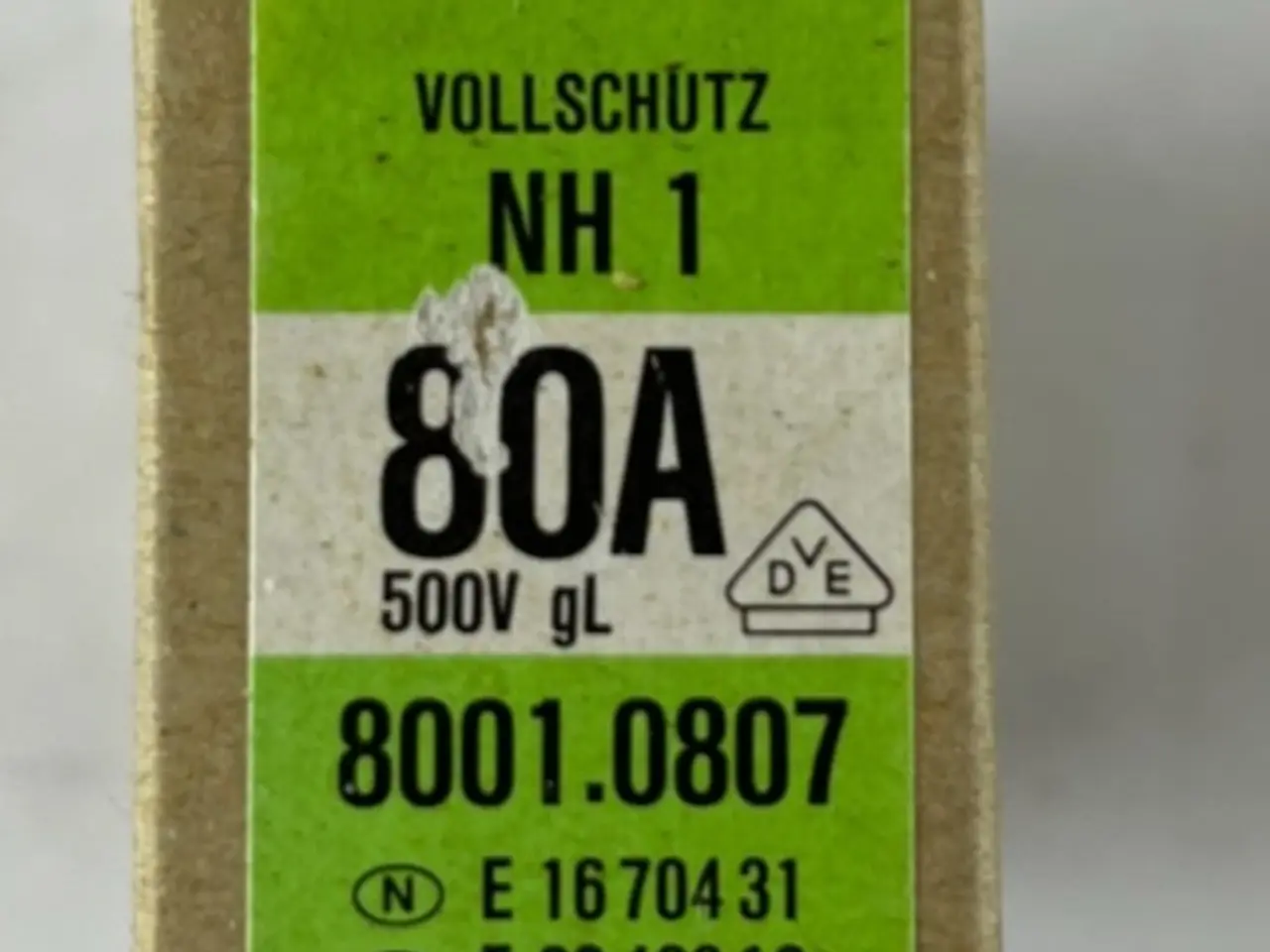 Billede 1 - Lindner Vollschutz NH1 8001.0807 Fuse 80A 500V