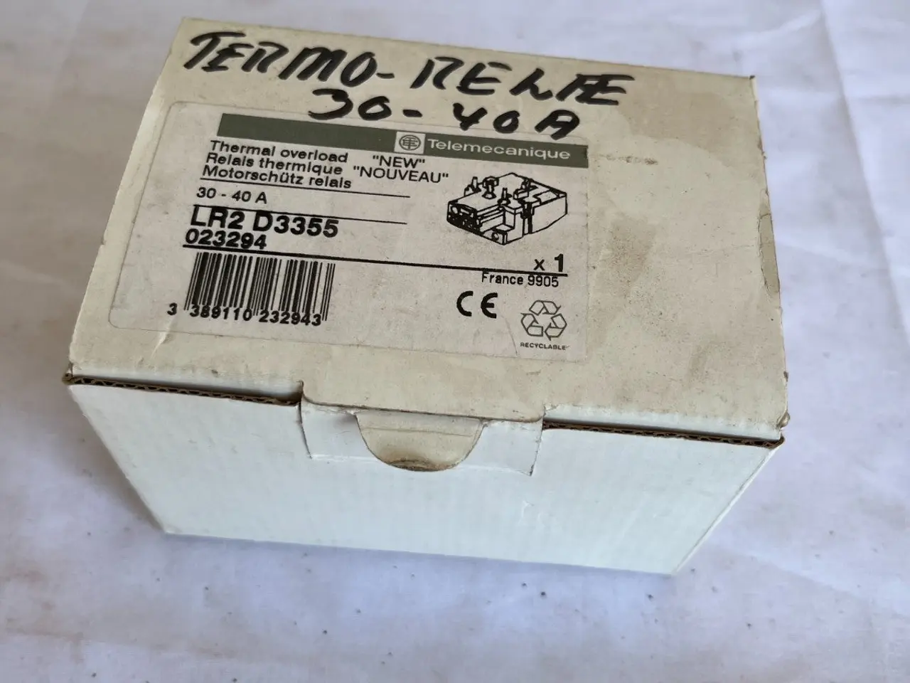 Billede 4 - Telemecanique LR2 D3355 Thermal Overload relæ Unit