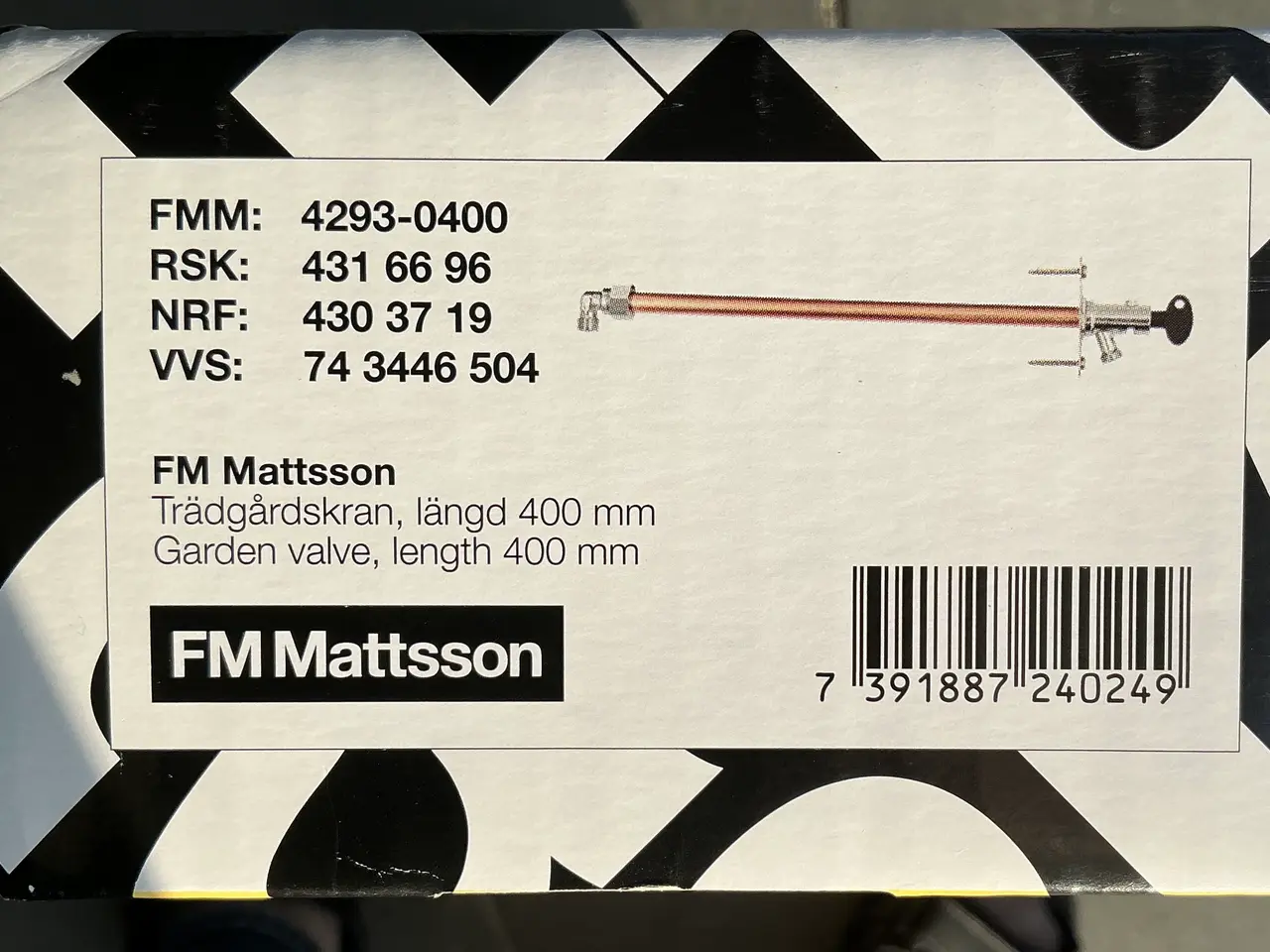 Billede 3 - FM Mattsson udendørshane 400 mm kobber/rustfrit