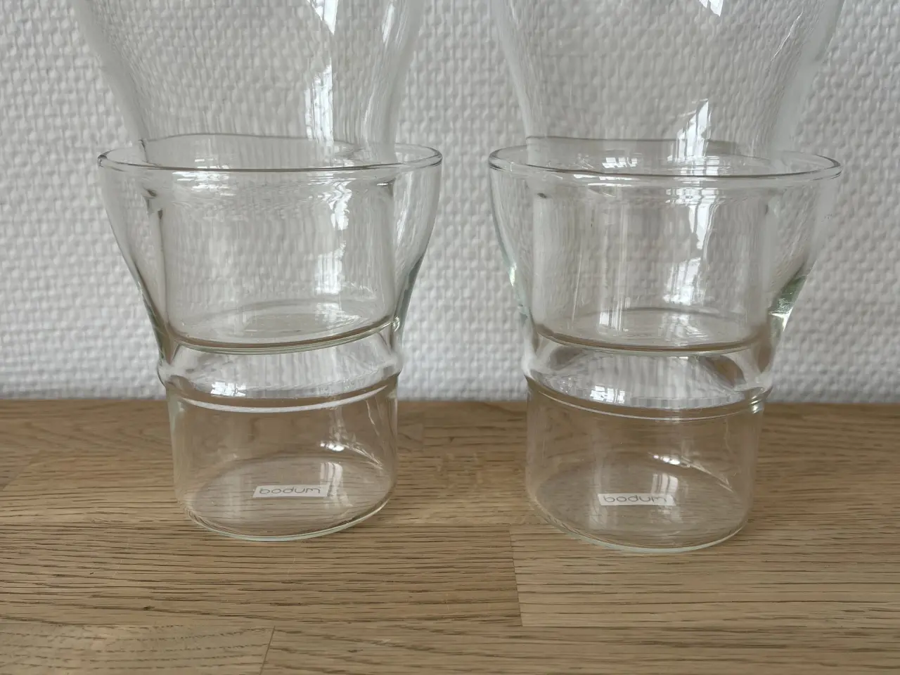Billede 8 - 4 Bodum glas-kopper med aftagelig hank