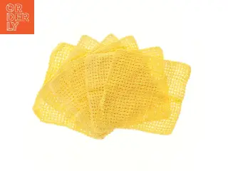 Gule bomulds servietter (str. 6 styk, ca. 25x23 cm)