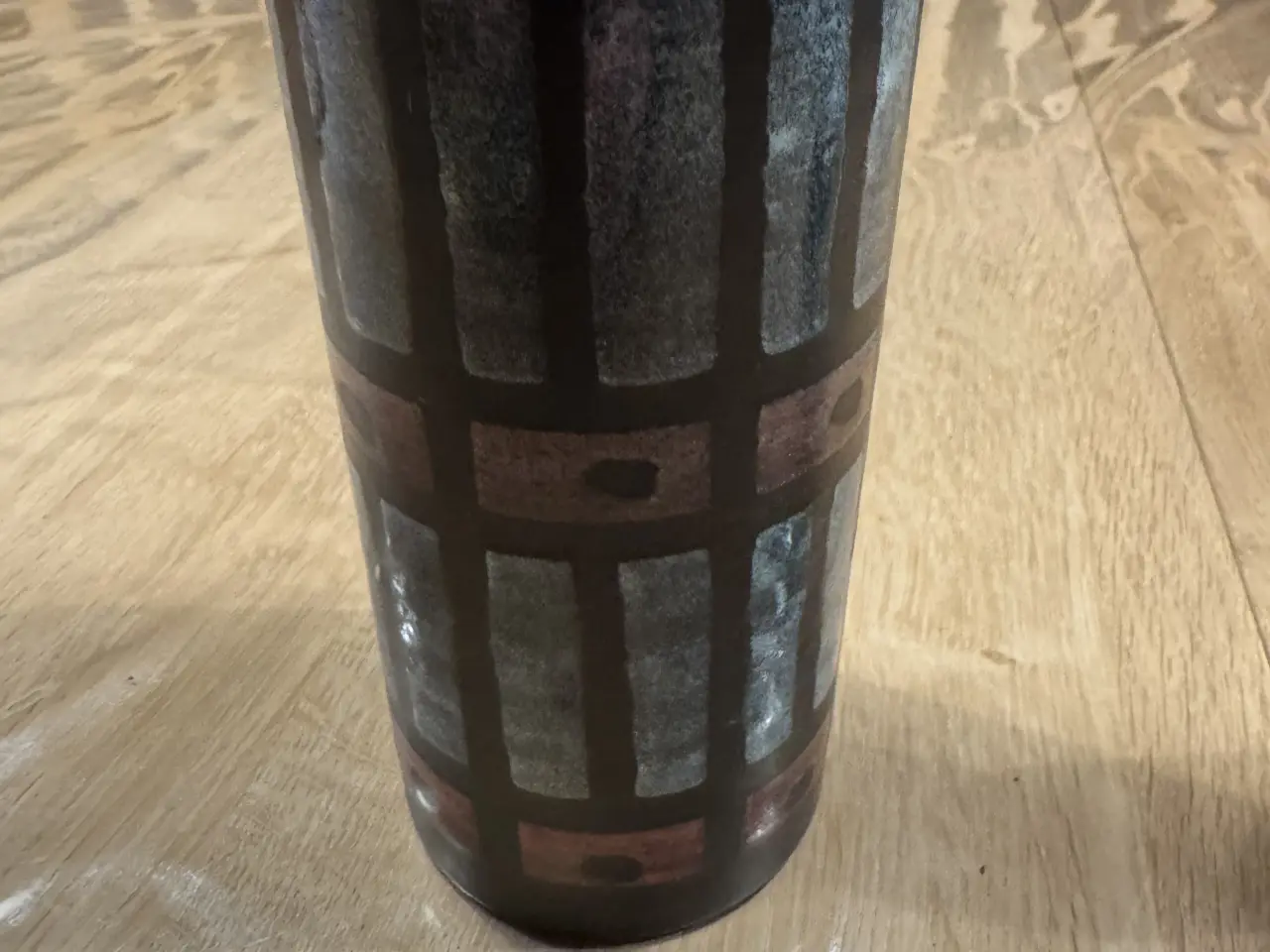 Billede 1 - Antik vase i blå nuancer