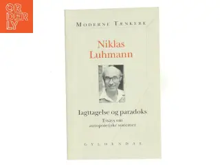 Iagttagelse og paradoks af Niklas Luhmann (Bog)