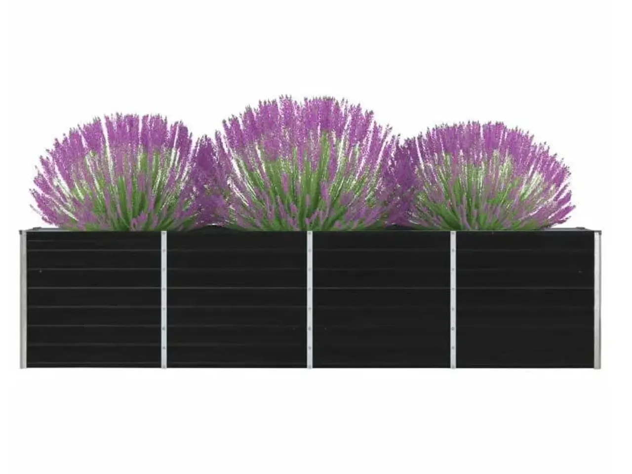 Billede 4 - Hævet havebed 320 × 40 × 77 cm - galvaniseret stål, antracitgrå