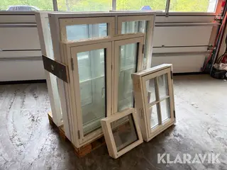 Vinduer blandet 8 styk