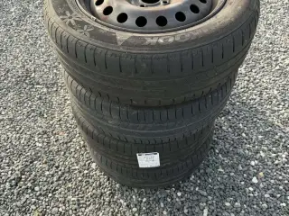 4 x 100 Stålfælge med Hankook sommerdæk