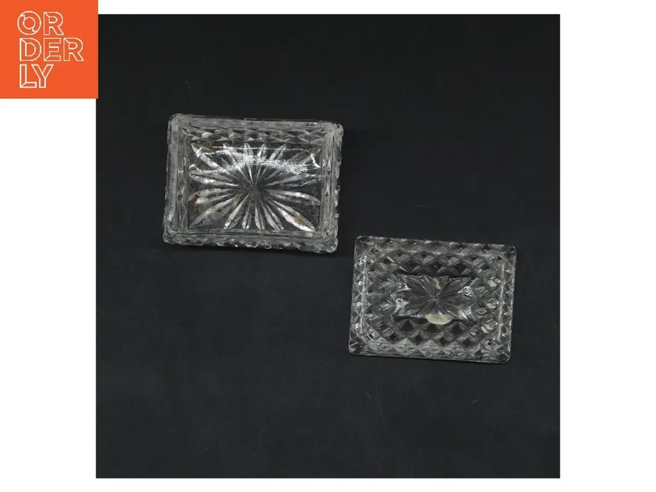 Billede 3 - Glasskål med låg (str. 6,5x5 cm)