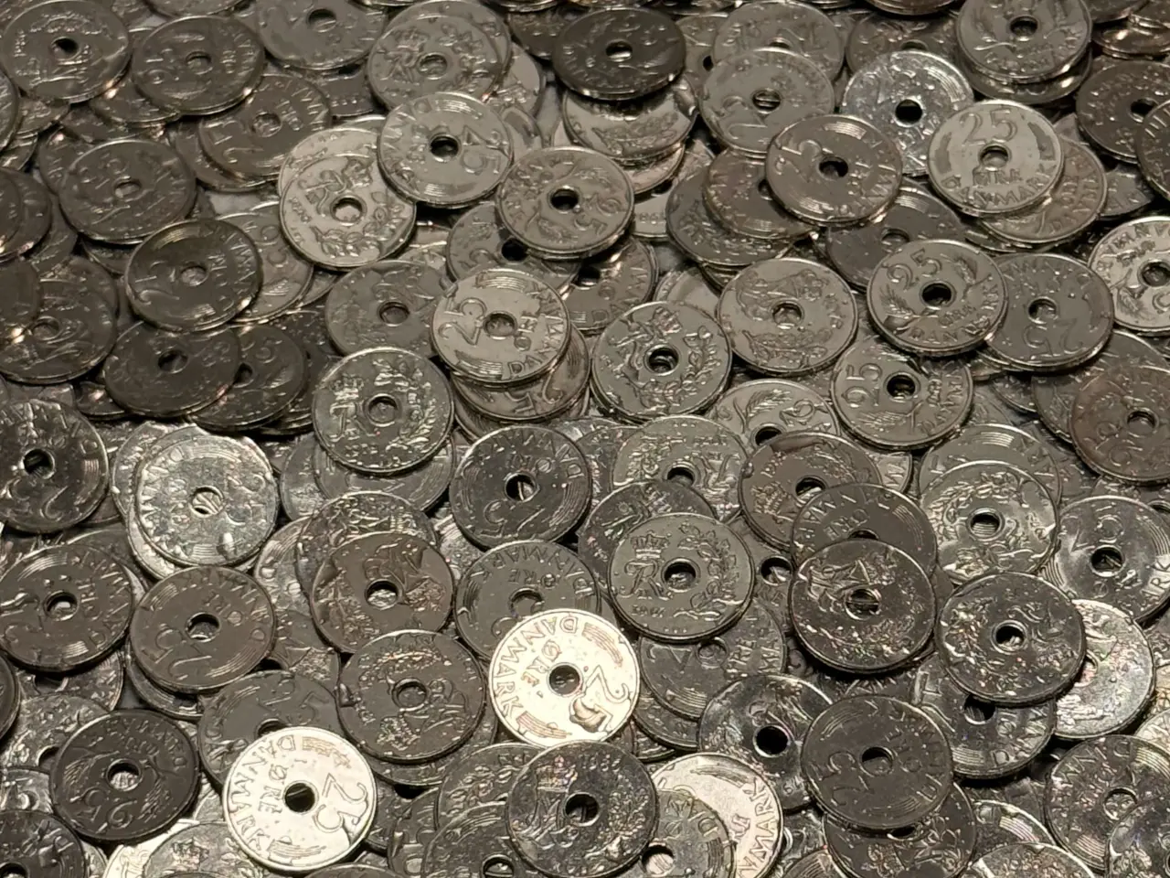 Billede 6 - 5 kg 25 øre med eller uden hul