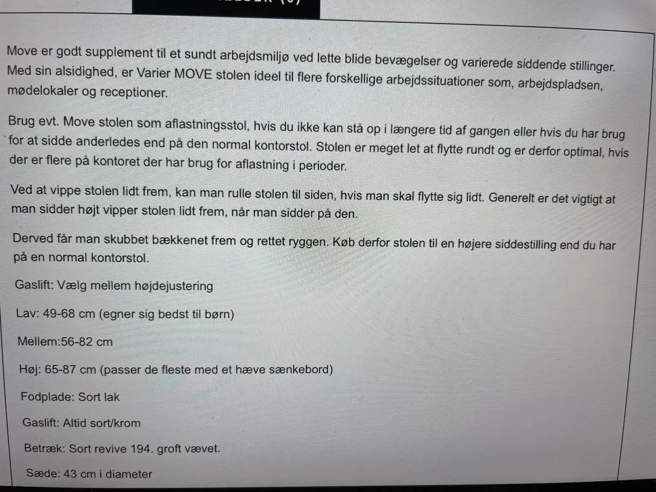 Billede 2 - Ergonomisk kontorstol