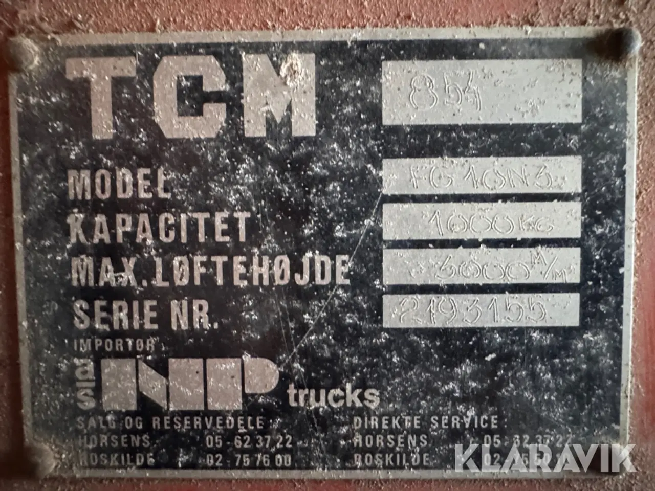 Billede 5 - Truck TCM FG10N3 1 styk