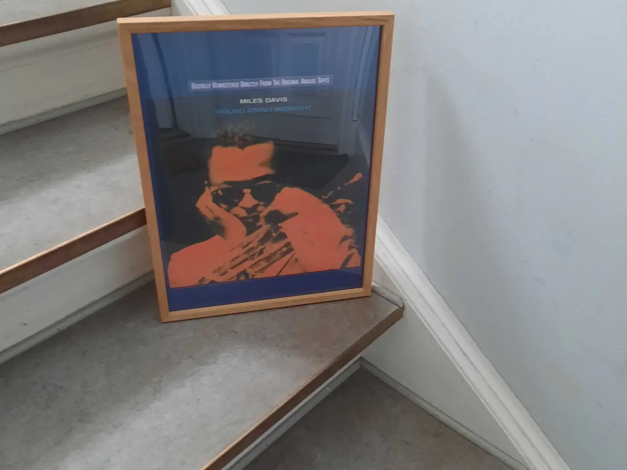Billede 1 - Indrammet Miles Davis plakat