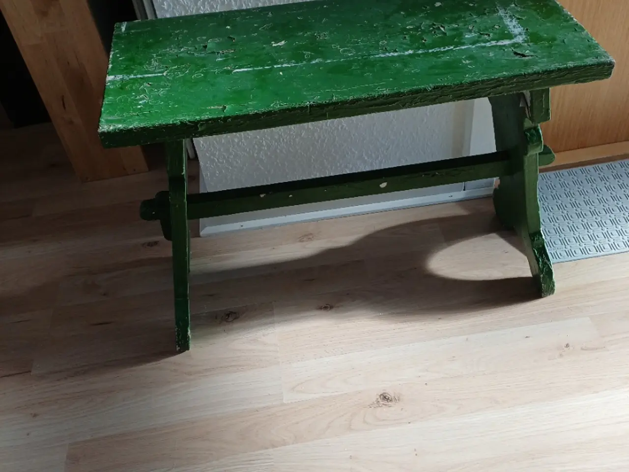 Billede 4 - Træbænk / skammel retro - solid